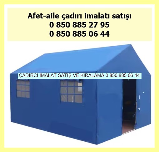 Çadırların Konaklama tesisleri kullanımı - 177